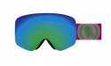 GOGLE NEON MAD PINK FLUO SZYBA GREEN CAT3