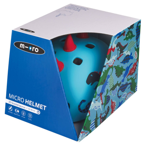 Kask dziecięcy MICRO (dinozaur, M/52-56) Kask dziecięcy MICRO (dinozaur, M/52-56)