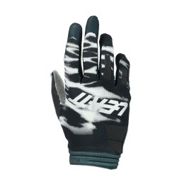 LEATT (2021) RĘKAWICE MOTO 1.5 JUNIOR GLOVE AFRICAN TIGER KOLOR CZARNY/BIAŁY ROZMIAR M