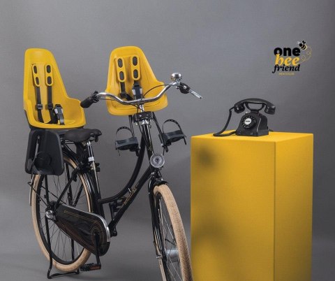 Fotelik rowerowy Bobike ONE mini mighty Mustard Fotelik rowerowy Bobike ONE mini mighty Mustard