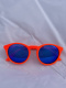 Okulary sportowe NEON Gravity czerwone (red fluo), szkła niebieskie