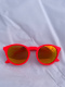 Okulary sportowe NEON Gravity czerwone (red fluo), szkła czerwone