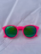 Okulary sportowe NEON Gravity różowe (pink fluo), szkła zielone
