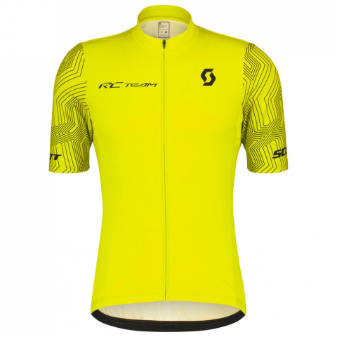 Scott męska Koszulka rowerowa RC Team 10 Yellow/Black 288691