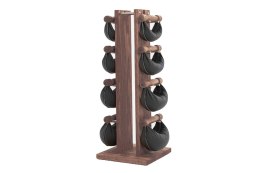 Hantle NOHRD SwingBell 2-8 Kg ze stojakiem Tower Oak Vintage Skóra