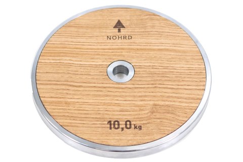 Obciążenie NOHRD WeightPlate 10kg Classic Orzech