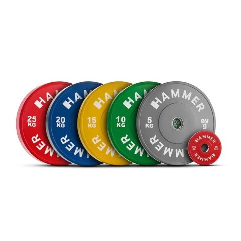 Obciążenie bumper HAMMER 50mm 25 kg Obciążenie bumper HAMMER 50mm 25 kg