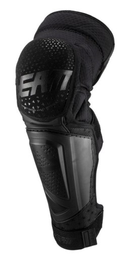 LEATT 3DF HYBRID EXT KNEE&SHIN GUARD BLACK S/M