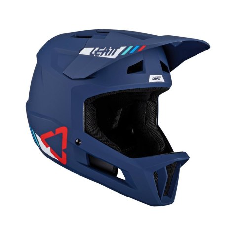 LEATT NOWOŚĆ KASK ROWEROWY MTB GRAVITY 1.0 V24 HELMET BLUE KOLOR GRANATOWY ROZMAIR XS (53-54 cm)