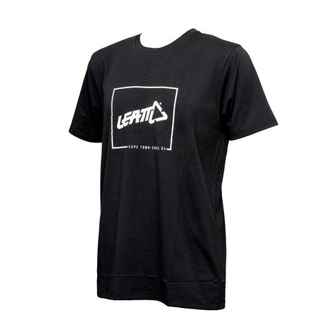 LEATT KOSZULKA T-SHIRT BLACK/WHITE KOLOR CZARNY/BIAŁY ROZMIAR L (LIMITOWANY)