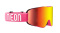 GOGLE NEON HYPE PINK SZYBA LUSTRZANA RED (S2)