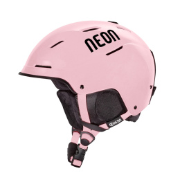 Kask dziecięcy na narty i deskę NEON ALPHA różowy