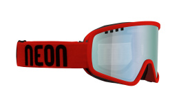 GOGLE NEON FORCE BLACK RED SZYBA ACCIAIO