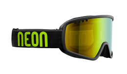 Gogle narciarskie NEON FORCE I Black Yellow, Szkło: Gold