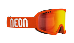 GOGLE NEON FORCE BLACK ORANGE SZYBA RED