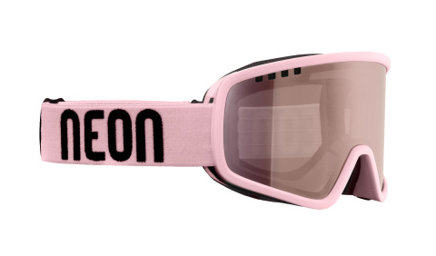 Gogle narciarskie NEON FORCE I Black Light Pink, Szkło: Light Pink