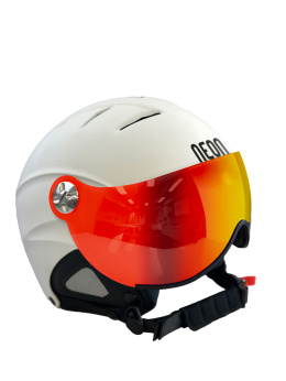 KASK NA NARTY I DESKĘ NEON VISOR I WHITE, SZYBA: Z PHOTOCHROMEM RED, ROZMIAR: M