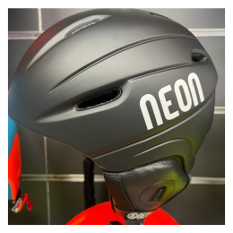 KASK NA NARTY I DESKĘ NEON KID BLACK/WHITE S 54-56