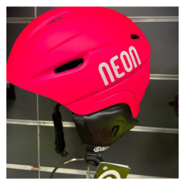 KASK NA NARTY I DESKĘ NEON KID PINK FLUO S 54-56CM