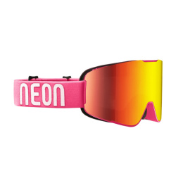 Gogle narciarskie NEON HYPE I Pink, Szyba: Red