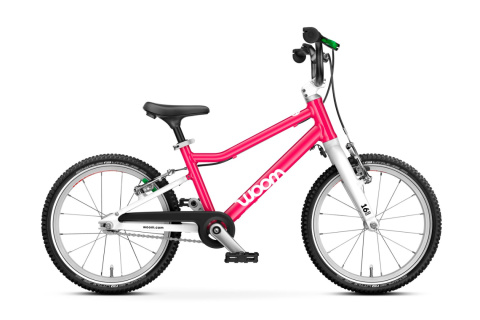 Lekki Rower Dziecięcy WOOM GO 3 HOT PINK 16 CALI