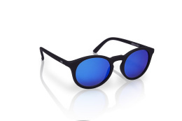 Okulary sportowe NEON Gravity czarne (black fluo), szkła niebieskie