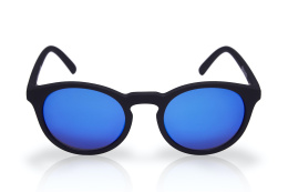 Okulary sportowe NEON Gravity czarne (black fluo), szkła niebieskie