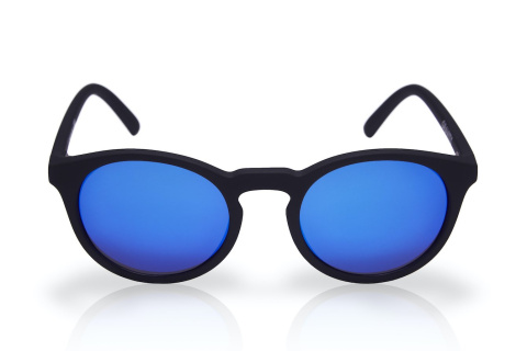Okulary sportowe NEON Gravity czarne (black fluo), szkła niebieskie Okulary sportowe NEON Gravity czarne (black fluo), szkła niebieskie