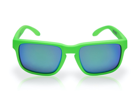 Okulary sportowe NEON Street zielone (green fluo), szkła niebieskie Okulary sportowe NEON Street zielone (green fluo), szkła niebieskie