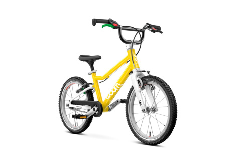 Lekki rower dziecięcy WOOM GO 3 Automagic żółty (vibrant yellow), rozmiar 16" Lekki rower dziecięcy WOOM GO 3 Automagic żółty (vibrant yellow), rozmiar 16"