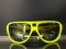 Okulary sportowe NEON Board żółte (yellow fluo), szkła złote