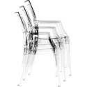KRZESŁO ARTHUR BLACK TRANSPARENT KRZESŁO ARTHUR BLACK TRANSPARENT