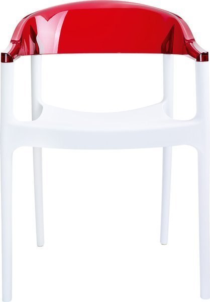 KRZESŁO CARMEN WHITE RED PRZEŹROCZYSTE KRZESŁO CARMEN WHITE RED PRZEŹROCZYSTE