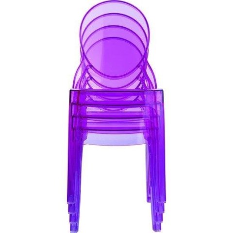 KRZESŁO ELIZABETH BABY VIOLET TRANSPARENT KRZESŁO ELIZABETH BABY VIOLET TRANSPARENT