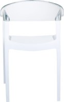 KRZESŁO SIESTA CARMEN WHITE TRANSPARENT KRZESŁO SIESTA CARMEN WHITE TRANSPARENT