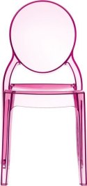 KRZESŁO SIESTA ELIZABETH RÓŹOWY PRZEŹROCZYSTY PINK TRANSPARENT KRZESŁO SIESTA ELIZABETH RÓŹOWY PRZEŹROCZYSTY PINK TRANSPARENT