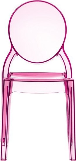 KRZESŁO SIESTA ELIZABETH RÓŹOWY PRZEŹROCZYSTY PINK TRANSPARENT