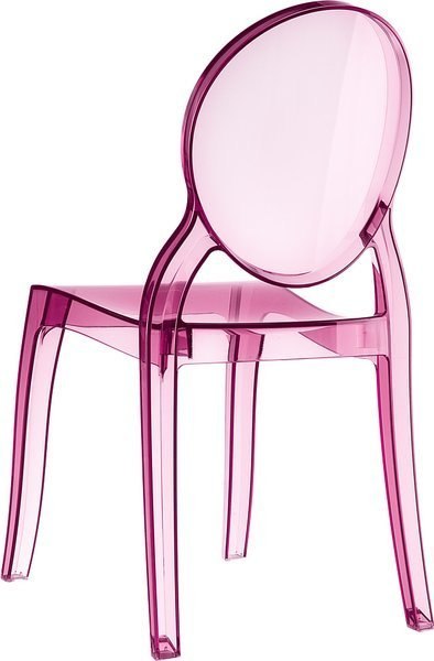 KRZESŁO SIESTA ELIZABETH RÓŹOWY PRZEŹROCZYSTY PINK TRANSPARENT KRZESŁO SIESTA ELIZABETH RÓŹOWY PRZEŹROCZYSTY PINK TRANSPARENT