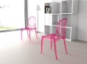 KRZESŁO SIESTA ELIZABETH RÓŹOWY PRZEŹROCZYSTY PINK TRANSPARENT KRZESŁO SIESTA ELIZABETH RÓŹOWY PRZEŹROCZYSTY PINK TRANSPARENT