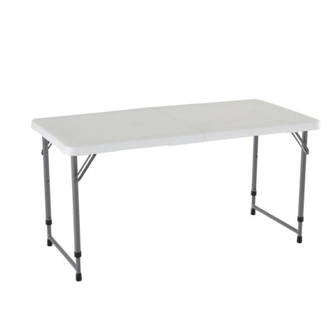 LIFETIME PÓŁKOMERCYJNY STÓŁ SKŁADANY W PÓŁ 122 CM O REGULOWANEJ WYSOKOŚCI (BIAŁY GRANIT) 4428 LIFETIME PÓŁKOMERCYJNY STÓŁ SKŁADANY W PÓŁ 122 CM O REGULOWANEJ WYSOKOŚCI (BIAŁY GRANIT) 4428