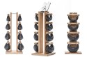 Hantle NOHrD SwingBell 2-8 Kg ze stojakiem Tower Oak Dąb Skóra